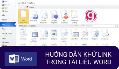 Hướng dẫn xóa toàn bộ đường link trong tài liệu Word